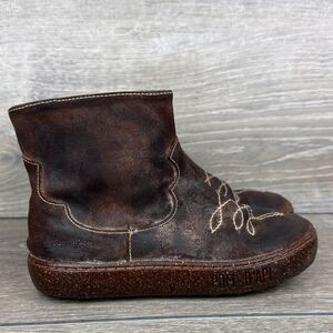 Pom D'Api Little Girl Sz 13/EU 30 Dark Brown Leather Inside Zip Ankle Boots